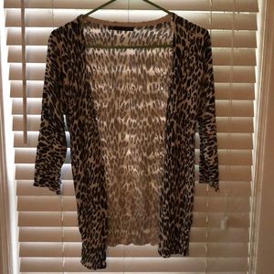 Leopard print cardigan